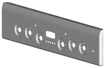 Лицевая панель управления для электрической плиты Gefest ЭП Н Д 6140 - широкий ассортимент фото1